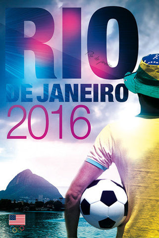 Rio de Janeiro 2016 Summer Olympic Games Team USA Poster - Pyramid America