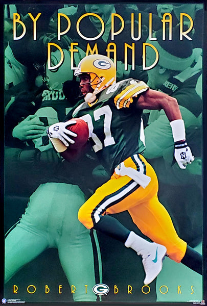 Robert Brooks "By Popular Demand" Green Bay Packers Poster - Costacos 1997