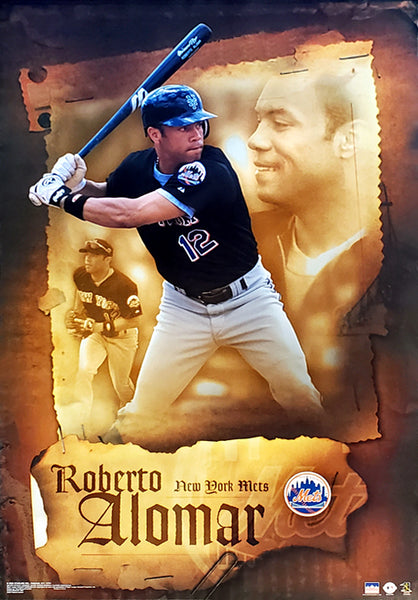 Roberto Alomar "Masterpiece" New York Mets MLB Action Poster - Starline 2002