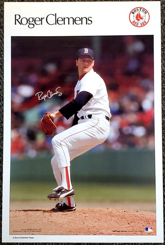 Roger Clemens Superstar Boston Red Sox Vintage Original Poster - Sports  Illustrated by Marketcom 1986