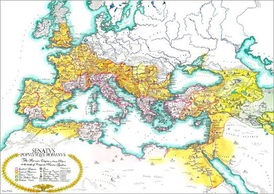 Roman Empire Physical Map