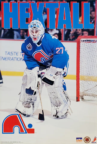 Ron Hextall "Action" Quebec Nordiques NHL Hockey Poster - Starline 1993