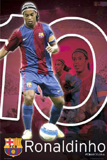 Ronaldinho "Action 10" FC Barcelona Poster - GB Posters 2007