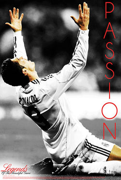 Cristiano Ronaldo "Passion" Real Madrid Legends Series Soccer Superstar Poster - Starz (#47)