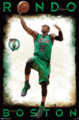 Rajon Rondo "Drive" Boston Celtics NBA Poster - Costacos 2012-13