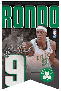 Rajon Rondo "Celtics-9" Premium Felt Banner - Wincraft Inc