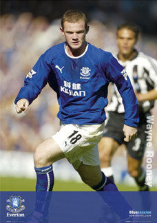 Wayne Rooney "Blue Passion" Chelsea FC Poster - GB Posters 2004