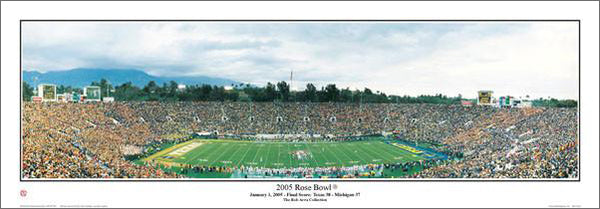 Rose Bowl Game 2005 Panoramic Poster Print (Texas 38 Michigan 37) - Everlasting Images