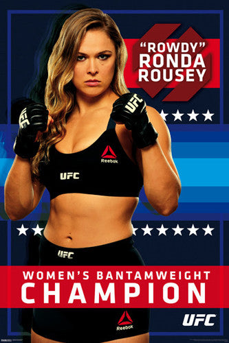 Ronda Rousey UFC Women's Bantamweight Championship Commemorative Poster - Pyramid America