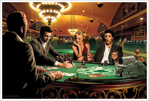 Legends Poker Fantasy "Royal Flush" Poster Print by Chris Consani - Jadei Graphics