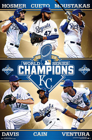 Kansas City Royals 2015 World Series CHAMPIONS 6-Player Commemorative –  Sports Poster Warehouse