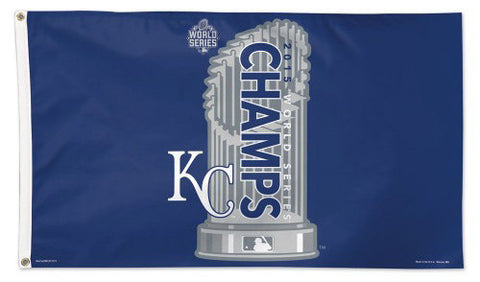 Kansas City Royals 2015 World Series Champions Deluxe 3'x5' FLAG - Wincraft