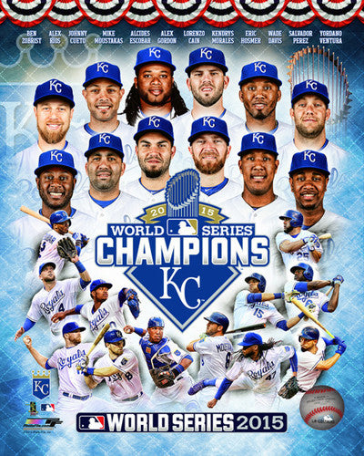 Kansas City Royals 2015 World Series Champs 12-Player Premium