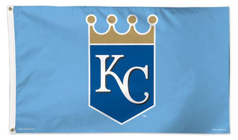 Kansas City Royals "KC Crown" Deluxe-Edition Premium 3'x5' MLB Flag - Wincraft Inc.