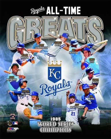 Kansas City Royals Baseball All-Time Greats (11 Legends) Premium Poster Print - Photofile