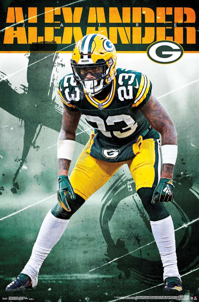 Jaire Alexander "Staredown" Green Bay Packers NFL Action Poster - Trends International