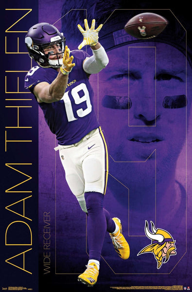 Adam Thielen "Superstar" Minnesota Vikings NFL Action Wall Poster- Trends International