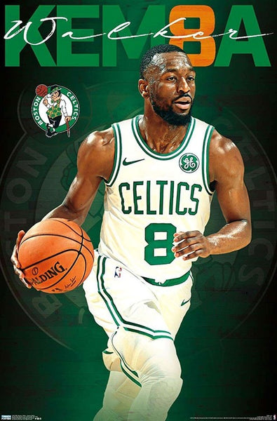 Kemba Walker "Green Machine" Boston Celtics NBA Basketball Wall Poster - Trends 2019