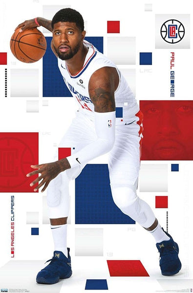 Paul George "LA Star" Los Angeles Clippers NBA Basketball Action Poster - Trends 2019
