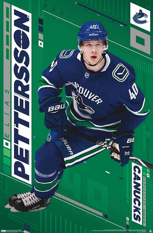 Elias Pettersson "Superstar" Vancouver Canucks NHL Action Poster - Trends International 2019