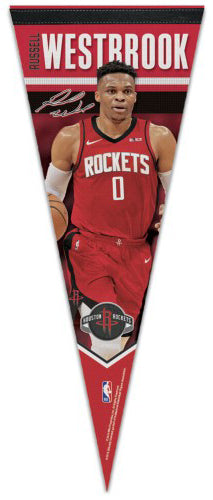 Russell Westbrook "Signature Series" Houston Rockets 2019 NBA Premium Felt Collector's Pennant - Wincraft