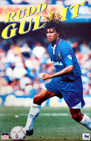 Ruud Gullit "Super Action" Chelsea FC EPL Football Poster - Starline 1995