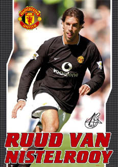 Ruud Van Nistelrooy "Road Warrior" Manchester United FC Poster - GB 2003