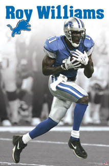 Roy Williams "Big 11" Detroit Lions Poster - Costacos 2007