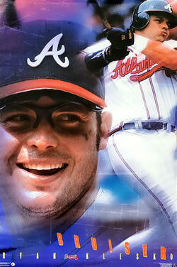 Ryan Klesko "Bruiser" Atlanta Braves MLB Action Poster - Costacos 1997