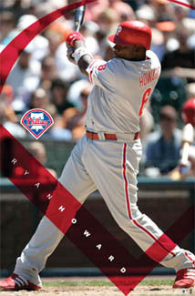 Ryan Howard "Gone Deep" Philadelphia Phillies MLB Action Poster - Costacos 2007