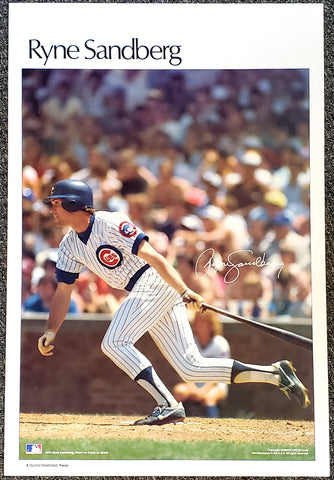 Ryne Sandberg Superstar Chicago Cubs Vintage Original Poster - Sports  Illustrated by Marketcom 1984