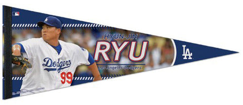 Hyun-Jin Ryu "Superstar" Los Angeles Dodgers Premium Felt Collector's Pennant - Wincraft Inc.