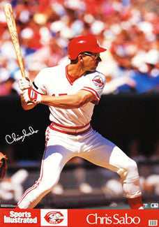 Chris Sabo Cincinnati Reds Classic Sports Illustrated Poster - Marketcom 1988