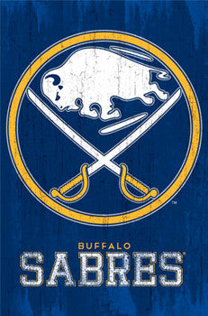 Pierre Turgeon Sabres Superstar Buffalo Sabres NHL Hockey Action Poster -  Starline Inc. 1990