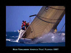 Yachting "America True", Key West Sailboat Racing Premium Poster Print - Art Group Ltd.