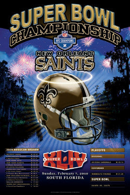 New Orleans Saints "Super Season 2010" Poster - Action Images