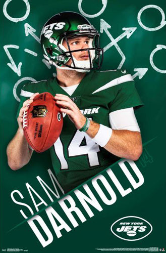 Sam Darnold "Going Deep" New York Jets QB NFL Football Poster - Trends 2019
