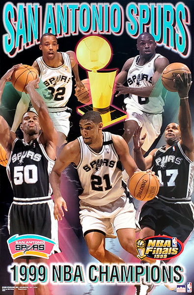San Antonio Spurs 1999 NBA Champions Commemorative Poster - Starline 1999