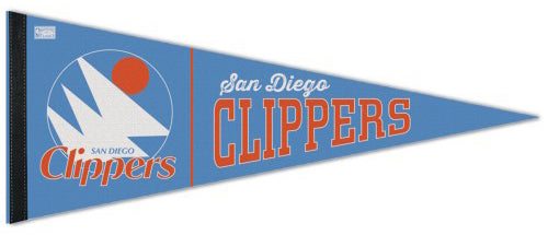 San Diego Clippers NBA Retro 1970s-Style Premium Felt Collector's Pennant - Wincraft Inc.