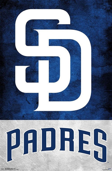 San Diego Padres Official MLB Baseball Team Logo Poster - Trends International