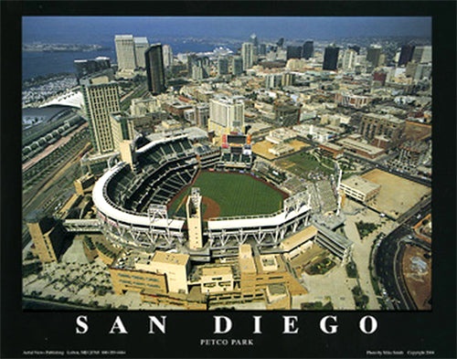 San Diego Padres Official 2-Sided (Logo and Petco Park) Vertical