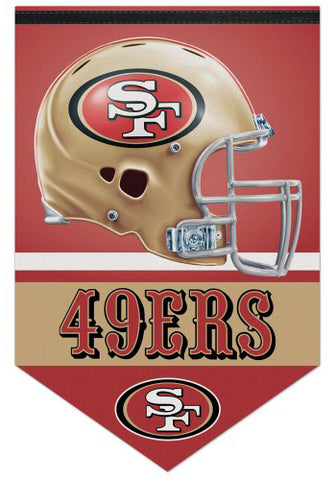 San Francisco 49ers Official NFL Football Team Premium Felt Banner - Wincraft Inc.