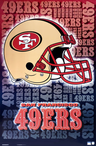 San Francisco 49ers Official NFL Football Team Logo Poster - Starline Inc.