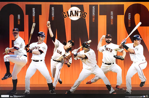 San Francisco Giants "Super Six" (2011) MLB Baseball Action Poster - Costacos Sports
