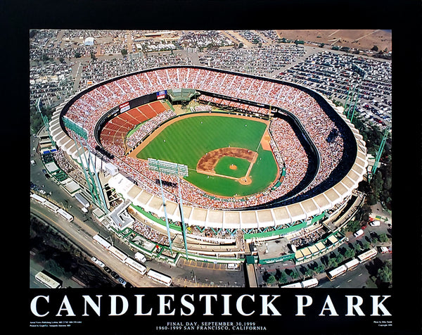 Candlestick Park, Giant's Pennant, San Francisco, California' Print