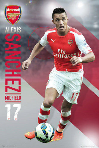 Alexis Sanchez "Superstar" Arsenal FC Soccer Action Poster - GB Eye (UK)