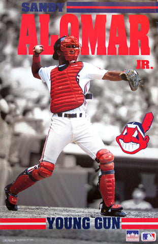 Sandy Alomar Jr. "Young Gun" Cleveland Indians Catcher Action Poster - Starline Inc. 1991