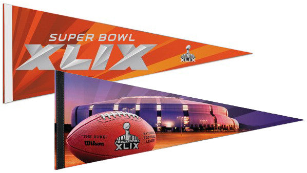 Super Bowl XLIX (Arizona 2015) 2-Pennant Combo Premium Felt Collector's Pennants - Wincraft