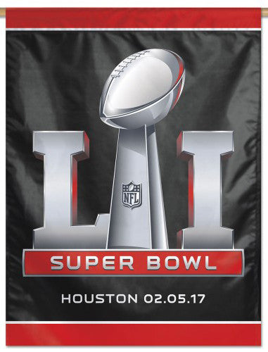 Super Bowl LI (Houston 2017) Official NFL Event Banner Flag - Wincraft Inc.