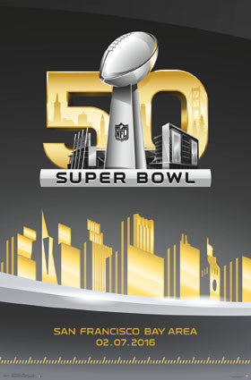 Super Bowl 50 (2016) Official Game Logo Theme Art Poster - Trends International
